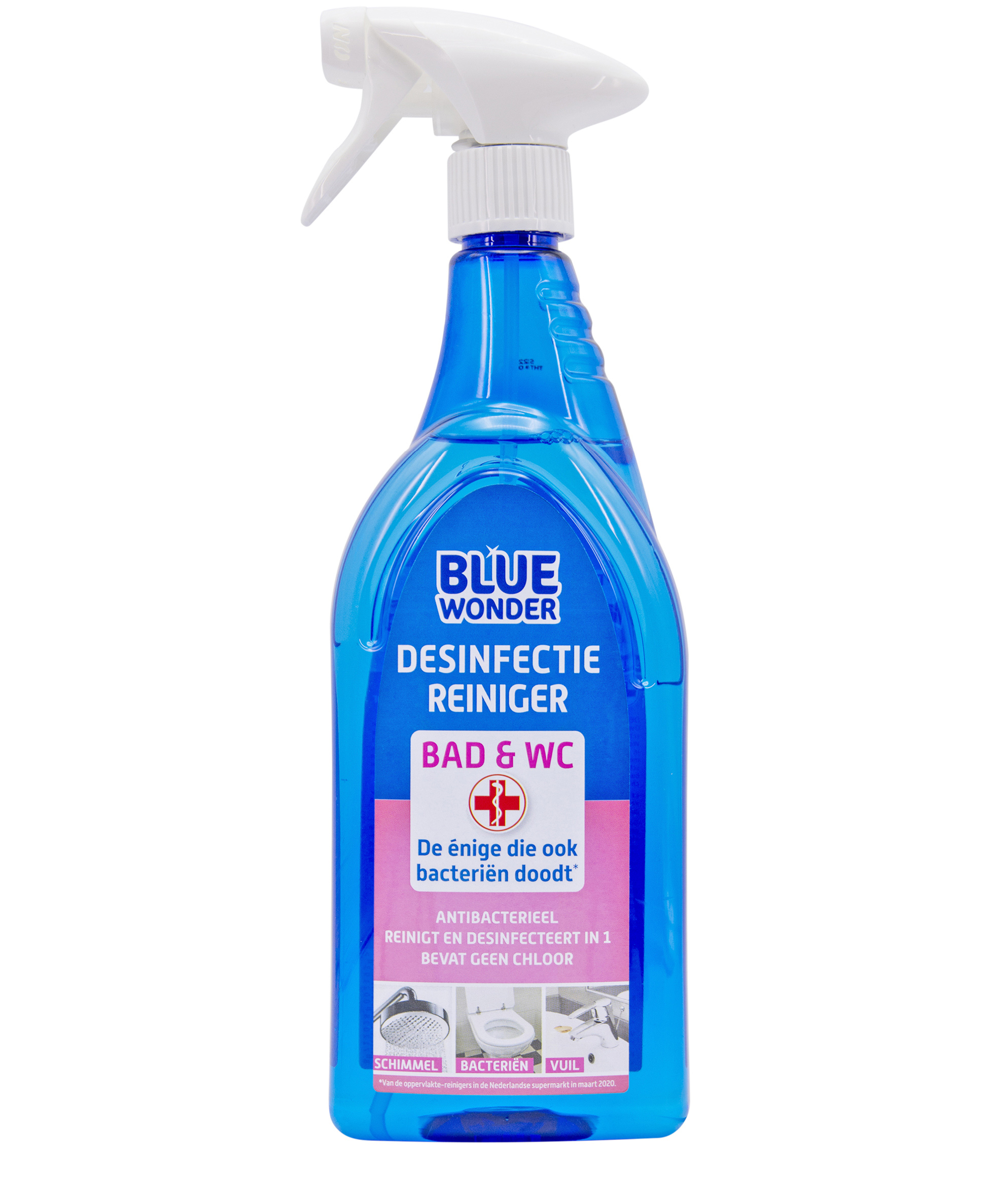 Etiketvelden Biociden Bluewonder Desinfectie Reiniger ZONDER NUMMERS
